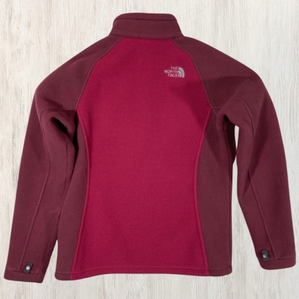 The‎ North Face Burgundy Zip Up Sweatshirt - Size Medium - Picture 4 of 6